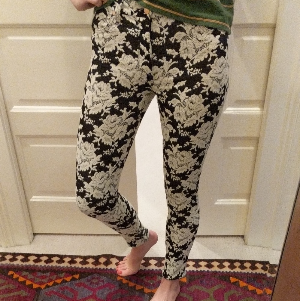 7 for all Mankind floral pants
